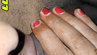 yo, watch my sexy girlfriend give a handjob after sucking me before pounding her tight pussy