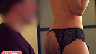 Close Friend Jeny Smith Strips to Tease a Man in Clothing Store
