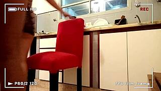 Caught Stepdad Recording Kitchen Fuck!