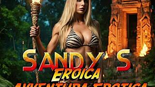 Sandys Erotic Milf Cosplay in Parody Adventure Movie