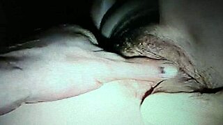 her cum drips outta dildo-pounded wife in homemade vid