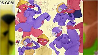 countryhumans with cheelai getting banged hard in the background! 😜