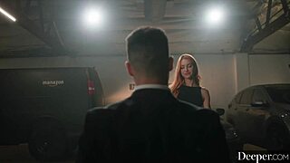 A sexy ginger teaches a rude man a lesson
