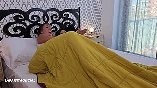 Neighbors party with spanish girl next door in dorm.