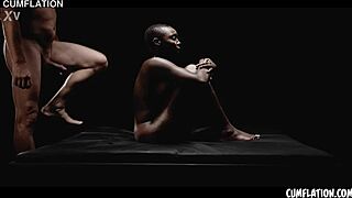 Black beauty Zaawaadi gets extreme cumflation in wet interracial pounding