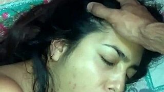 Latina Couple Blowjob During TV Show