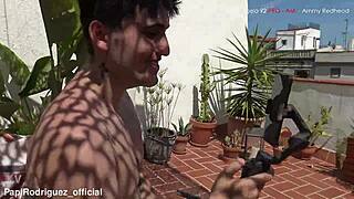 my friends stepsister desperately asks for two cocks to fill her pussy