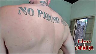 Madrasta invites all stepson's friends for wild double penetration action