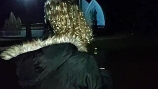 Couple Peeing and Having Sex in Public Behind Church