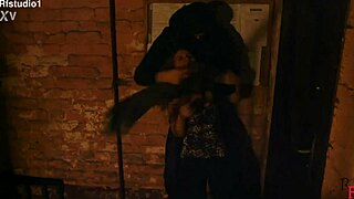 Astrid hogtied for foot worship domination