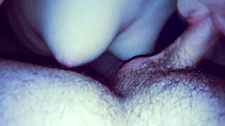 Girlfriend gets dessert in bed - hot teen 18+ gets cumshot 😋
