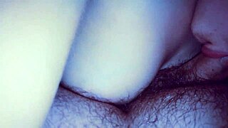 Girlfriend gets dessert in bed - hot teen 18+ gets cumshot 😋