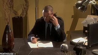 Boss Dee Sucks And FUCKS Her Employee In The Office!