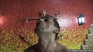 Tranny Vixen Nicole Marques Sucks And Tugs On A Cock