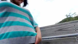 Monster Booty Puerto Rican Bitch Sucking Black Dick Outside