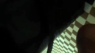 dirty slutty maid peeing indoors in sexy lingerie