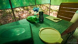 Complete girlfriend experience: camping, fishing, cooking, and outdoor blowjob for big cock 😍