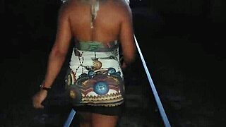 night adventure on railway with vagninho and luna oliveira