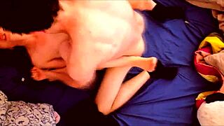 sexy couple making love in their homemade video