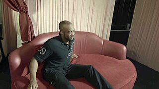 Mixed race stripper corrupted by Dru with ripped clothes and monster cock pounding