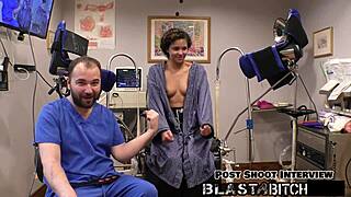 doctor intensely blasts rebel wyatt's pussy with cum in latex