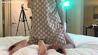 rapper hooks up with blonde ts for a steamy session