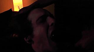 goth femdominas gagging their sub with strapon in high definition