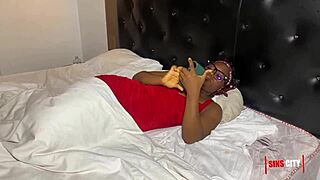 mature lady interacts with hotel attendant in public