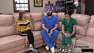 Ditria Rose forces orgasms with vibrator on lesbian partner