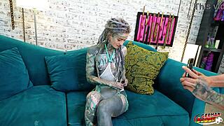 German Scout - Split Tongue Star Anuskatzz in Rough Anal Casting