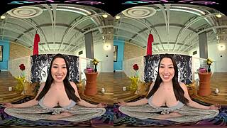 VRAllure meditation session with Alyx Star turns into immersive fun. Dive into her world with unique POV vibes.