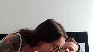 Beautiful homemade video with a deepthroat babe and a big cock