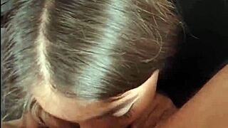 Young and submissive teen enjoys analingus with deep throat penetration
