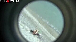 Beach Voyeur Watches Cum On Ass