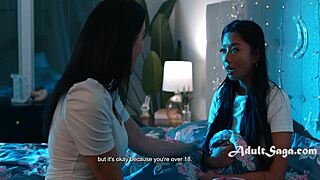 I whisper bed time with wet pussy scissoring