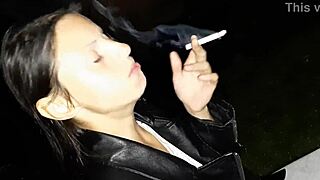 i gave a cigarette to a stranger girl then let her lick my pussy