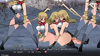 Yume-Same Elf Defeat Scene With Tall Femdom Face Sitting