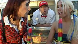 Two Sexy Cheerleaders For A Big Hard Cock
