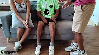 hey, my boyfriend introduced me to his stepdad and we fucked while cooking together