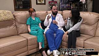 Ditria Rose forces orgasms with vibrator on lesbian partner