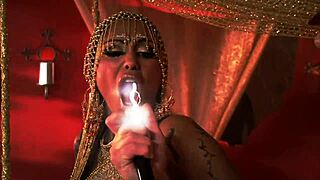Hot Indian woman in sexy costume in hardcore scene