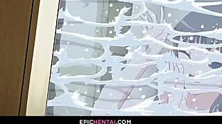 What if an accidental rotenburo cock sucking leads to creampie in hentai anime?