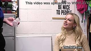 milf caught with stolen dildos drops to her knees fast