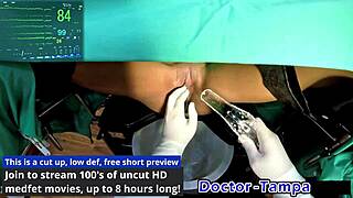 Dr Tampa Experiments on Solana, Spreading Her Hairless Pussy in Hospital