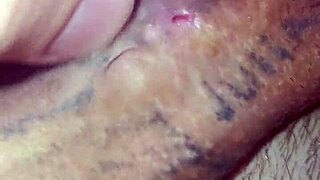 Showing My Dick Piercing Holes While Masturbating Solo With Monster Cock