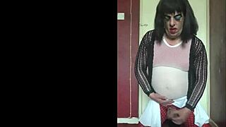 bisexual crossdresser shyly craves humiliation and handjob watching