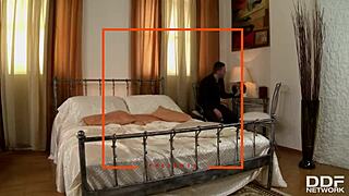 Bedroom hardcore fuck with curvy big tits star Shione Cooper