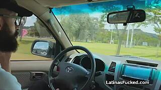 Pounding Colombian Teen's Big Tits!
