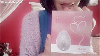 Chantal Danielle has fun with a new toy and squirts