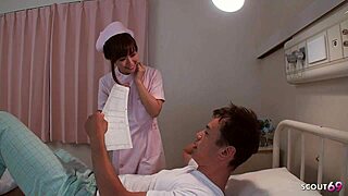 slim japanese teen nurse seduced by old patient for uncensored hospital fuck
